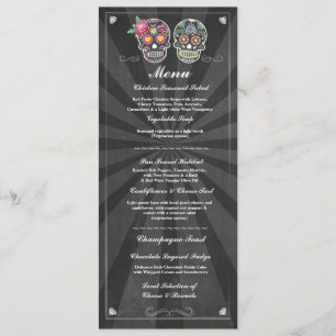 Chalkboard Weddenningmenu Suikerhuid Kaart