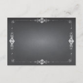 Chalkboard Weddenschap-kaart voor verzending Informatiekaartje (Achterkant)