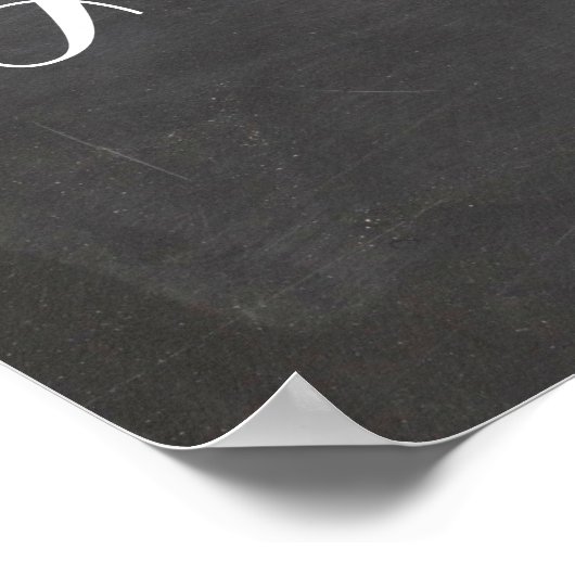 Chalkboard Weddenschap Poster (Hoek)