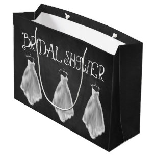 Chalkboard Weddenschap Vrijgezellenfeest Gift Bag Large Cadeauzakje