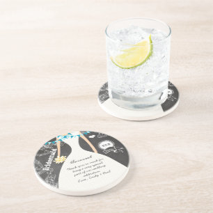 Chalkboard Wedding Gown Bridesmaid Keepomwille Gif Zandsteen Onderzetter