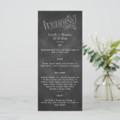 Chalkboard Wedding Menu 2 (Staand voorkant)