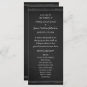 Chalkboard Wedding Programme Programma (Voorkant / Achterkant)