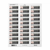 Chalkboard Wedding Return-adres Etiket (Full Sheet)