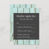 Chalkboard Wedding RSVP (Voorkant / Achterkant)