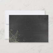 Chalkboard Wedding RSVP-kaart RSVP Kaartje (Achterkant)