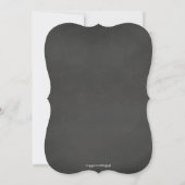 Chalkboard White Snowflake Noël Invitation (Dos)