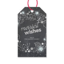 Chalkboard Winter Botanische Kerstvakantie