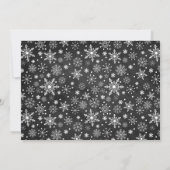 Chalkboard Winter ONEderland Birthday Uitnodiging (Achterkant)