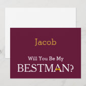 Chalkboard word jij mijn beste? kaart (Voorkant / Achterkant)