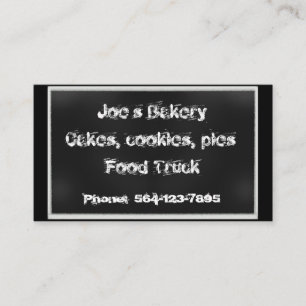Chalkboardbakkerij Visitekaartje