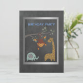 Chalkboarddierentuin Kaart (Staand voorkant)