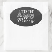 ChalkboardKerst sticker (Tas)