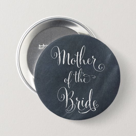 Chalkboardmoeder van de Bride-Button Ronde Button 7,6 Cm (Voorkant /achterkant)