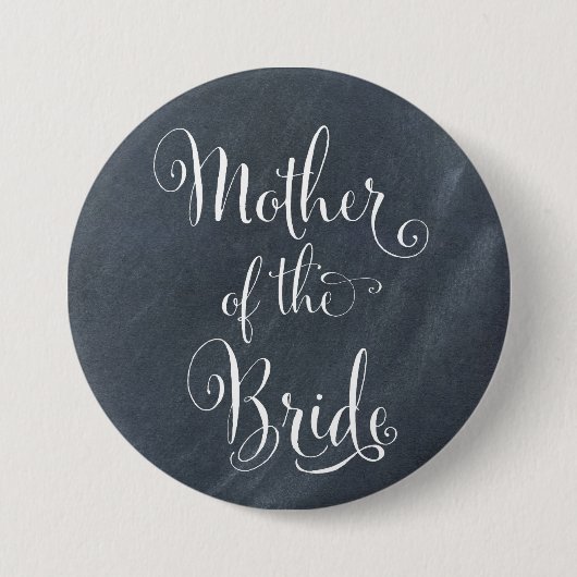 Chalkboardmoeder van de Bride-Button Ronde Button 7,6 Cm (Voorkant)