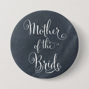 Chalkboardmoeder van de Bride-Button Ronde Button 7,6 Cm