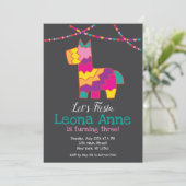 ChalkboardPinata Fiesta Anniversaire Invitation Pi (Debout devant)