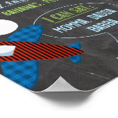 Chalkboardplanpartij, gepersonaliseerd poster van (Hoek)