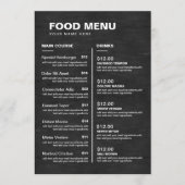 Chalkboardrestaurant menu Drink | Prijslijst (Voorkant)