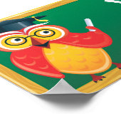 Chalkboardschoolbanner Poster (Hoek)