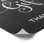 Chalkboardstijl Kaarten en cadeaubonnen Poster (Hoek)
