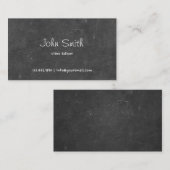 Chalkboardvideoeditor Visitekaartje (Voorkant / Achterkant)