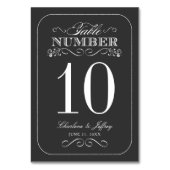  Chalkboardweddenschapsnummer Kaart (Achterkant)