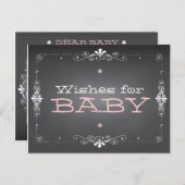 Chalkboardwensen voor de Kaart van de Activiteit v (Voorkant / Achterkant)