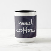 Chalkbord en krijt: Coffee-Mok nodig Mok (Midden)