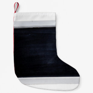 Chalkbordbord zwart bord kleine kerstsok