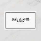 Chalkbordeffect, stijl visitekaartje (Achterkant)