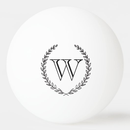 Chalkbordmonogram Pingpongballen (Voorkant)