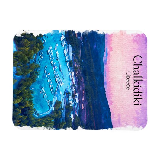 Chalkidiki Griekenland Landschap Magneet (Horizontaal)