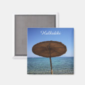 Chalkidiki koelkastmagneet magneet (Voorkant / Achterkant)