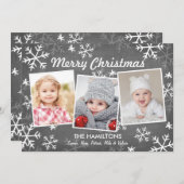 Chalky Snowfall 3 Feestdagenkaart (Voorkant / Achterkant)