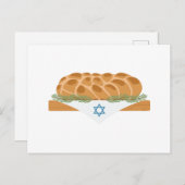 Challah-brood Briefkaart (Voorkant / Achterkant)