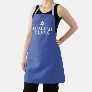 Challah Queen, Leuk Modern Typografie Blauw Schort
