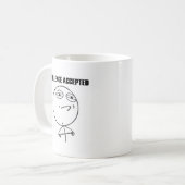 Challenge Accepted Meme (van reddit en 9gag) Koffiemok (Voorkant links)