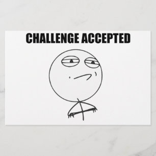 Challenge Accepted Rage Face Comic Meme