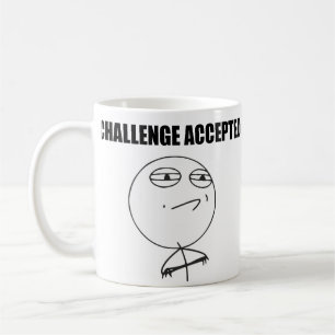 Challenge Accepted Rage Face Comic Meme Koffiemok