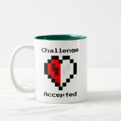 Challenge geaccepteerde koffie Mok (Links)