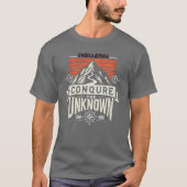 "Challenge T-Shirt : Conquérir l'inconnu" (Devant)