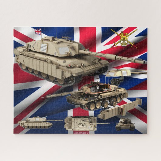 Challenger 2-tank legpuzzel (Horizontaal)