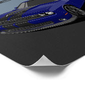 Challenger Blauw Poster (Hoek)