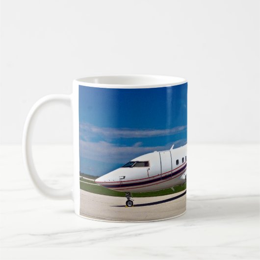 Challenger Jet Airplane Mok (Links)