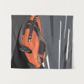Challenger Oranje Wandkleed (Voorkant (horizontaal))