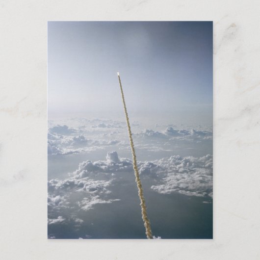 Challenger Space Shuttle Launch Cape Canaveral Briefkaart (Voorkant)