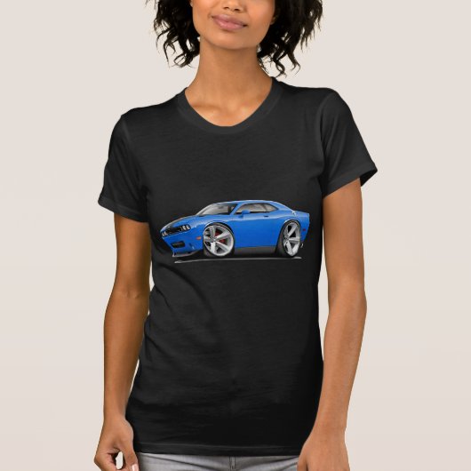 Challenger SRT8 Blue-Black Car T-shirt (Voorkant)