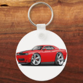 Challenger SRT8 Rood-zwarte auto Sleutelhanger (Voorkant)