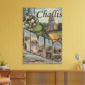 Challis, Idaho - Grote letterscènes Canvas Afdruk (Insitu (Woonkamer))
